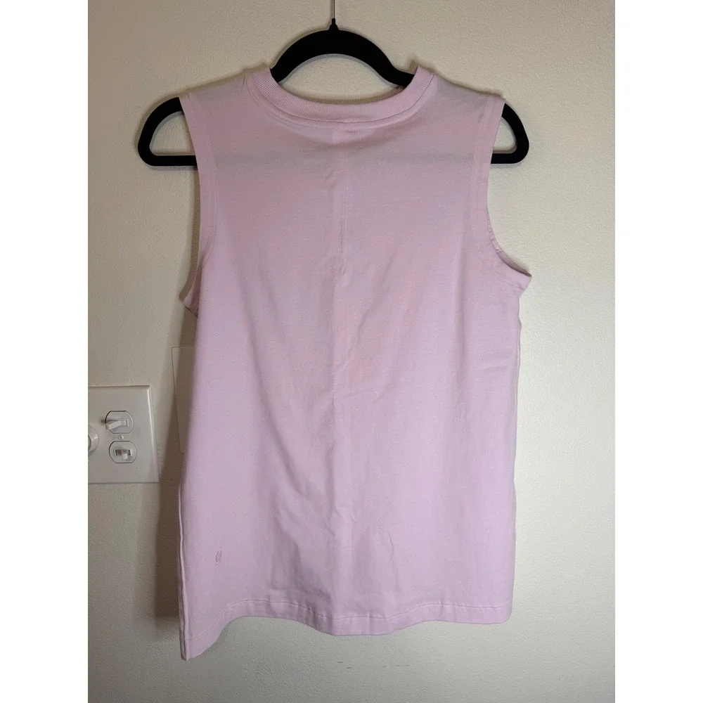 Lululemon All Yours Organic Cotton Tank Pink Organza Oversized Size‎ XS NWT